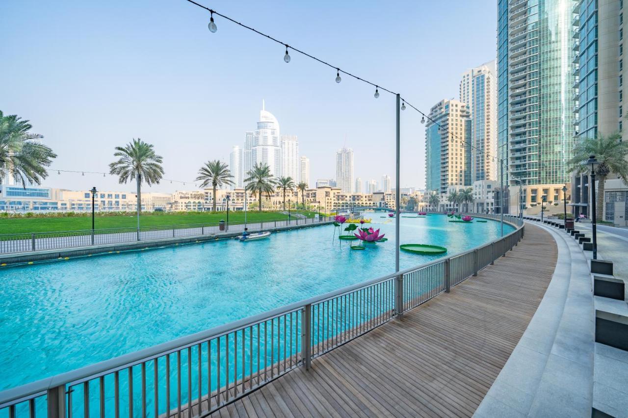 Stylish Apartment With Partial Burj Khalifa View Дубай Экстерьер фото